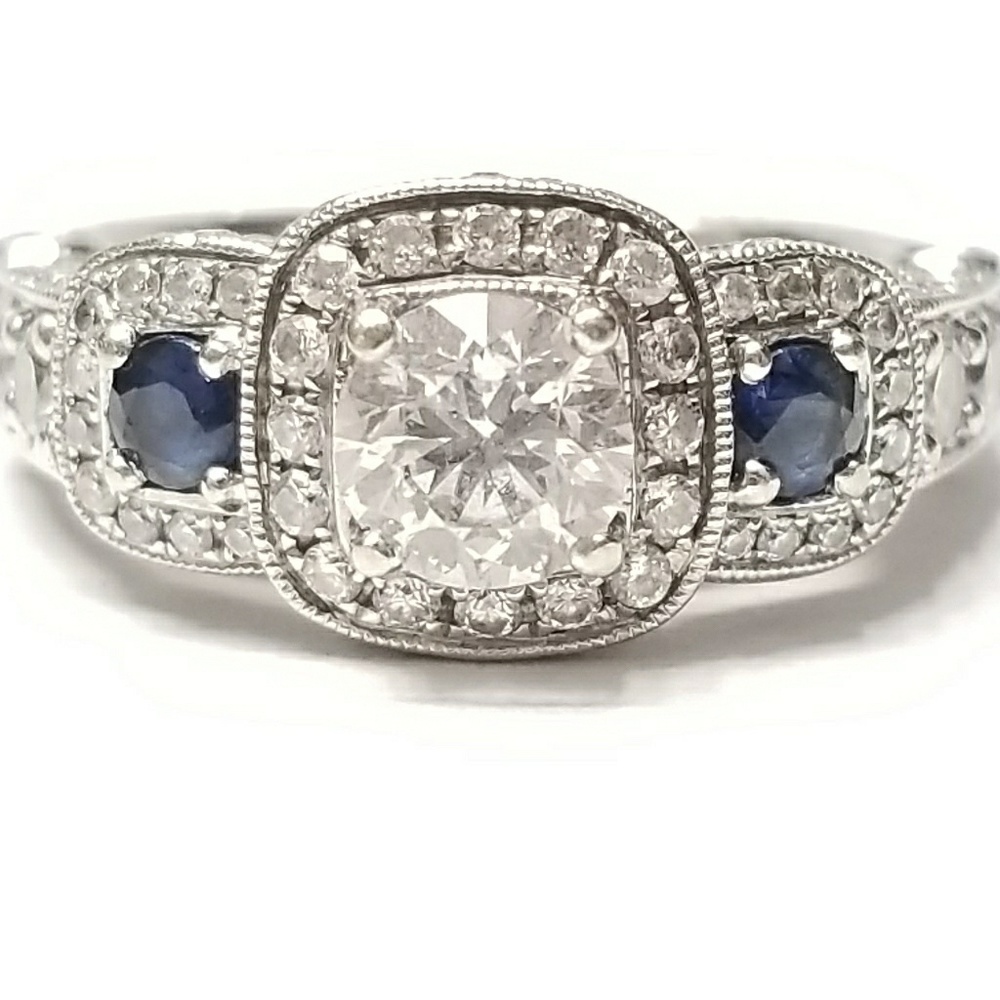 Diamond and Sapphire Ring